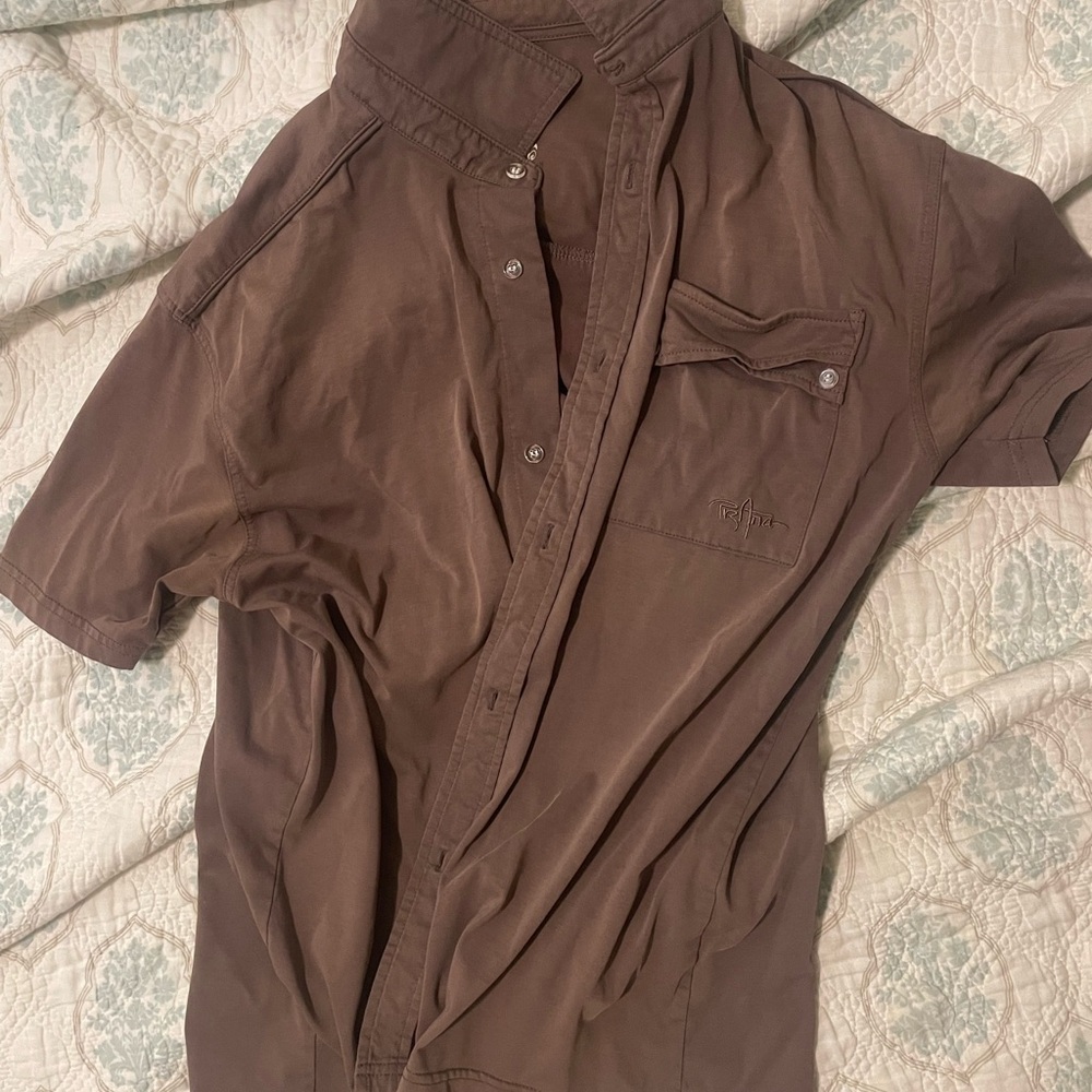 Prana medium button down polo